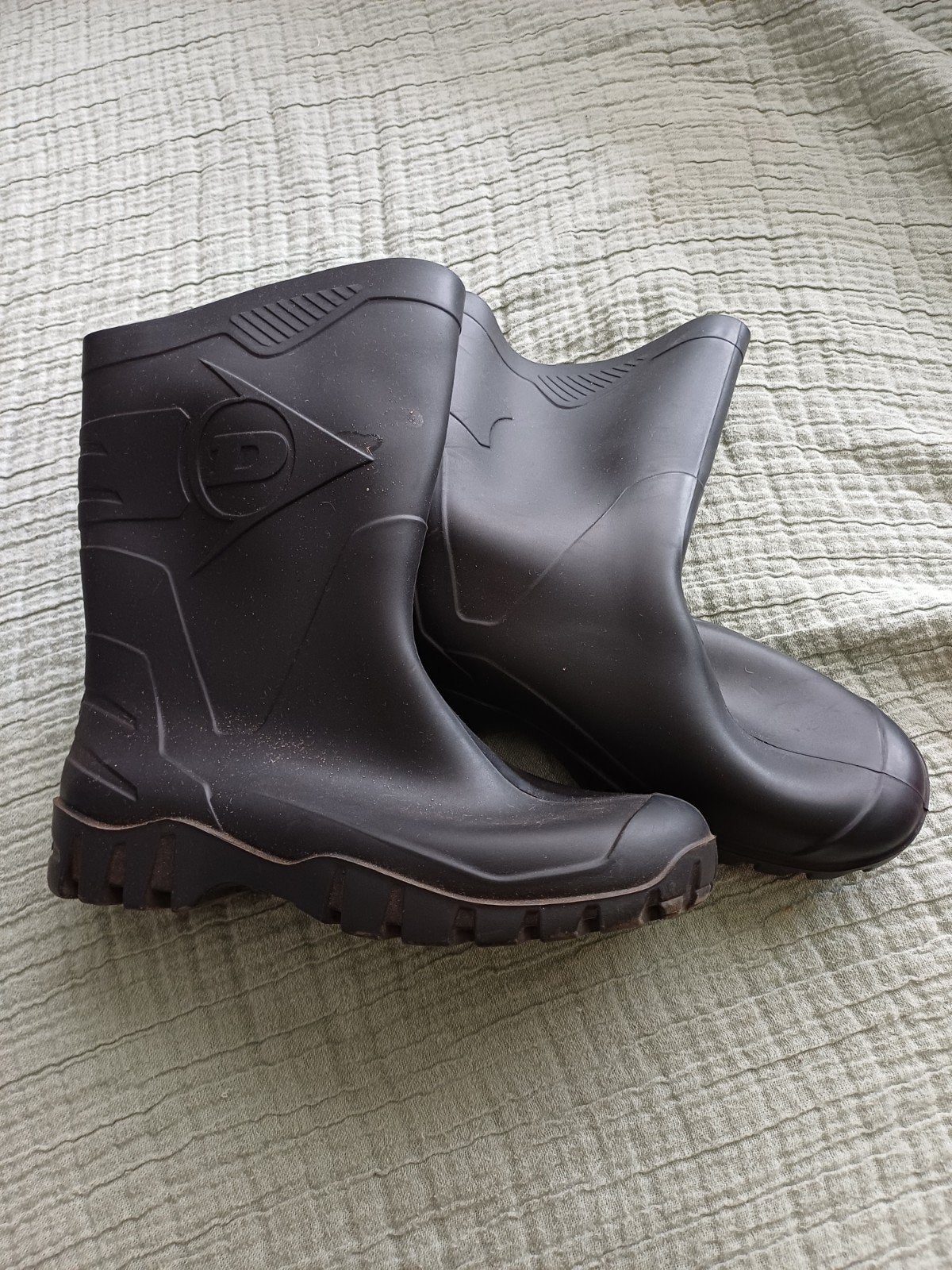 Dunlop rubberen kuitschoenen/ rubberlaarzen maat 39- Zo goed, Kleding | Dames, Schoenen, Ophalen, Zo goed als nieuw, Zwart, Regenlaarzen