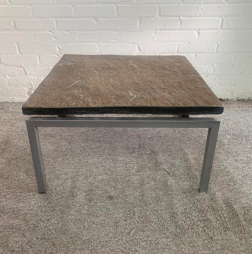 Tafel vintage spectrum natuursteen salontafel uit jaren 60, Huis en Inrichting, 100 tot 150 cm, Zo goed als nieuw, Minder dan 50 cm