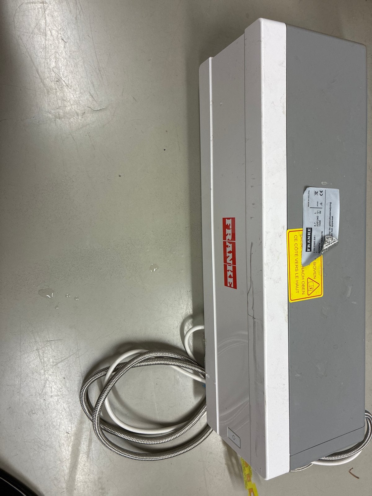 Franke 119.0395.641 Boiler - 4.7L, 1500W, Ophalen, Niet werkend
