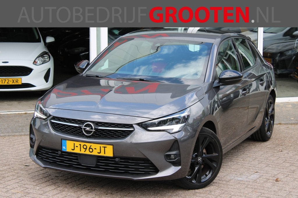Opel Corsa 1.2 GS Line//Navi//Automaat! (bj 2020), Auto's, Opel, Gebruikt, Origineel Nederlands, 3 cilinders, Zilver of Grijs