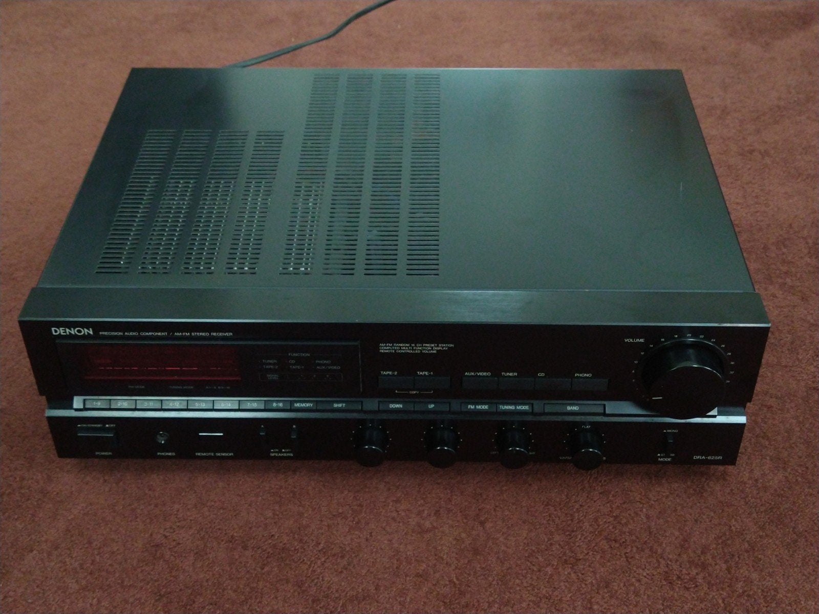 Denon tuner/versterker DRA-625r receiver 2 x 65 watt, Gebruikt, Denon, Ophalen of Verzenden, Minder dan 60 watt