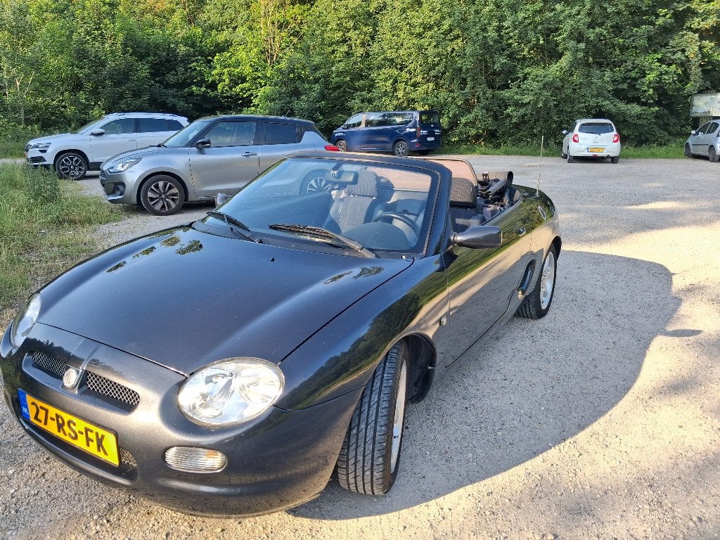 MG F 1.8 I 1998 Zwart met hardtop, Auto's, MG, Euro 2, Zwart, 4 cilinders, Cabriolet