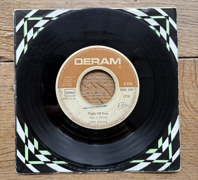 The Move - Night of Fear, Gebruikt, 7 inch, Pop, Beschermende buitenhoes