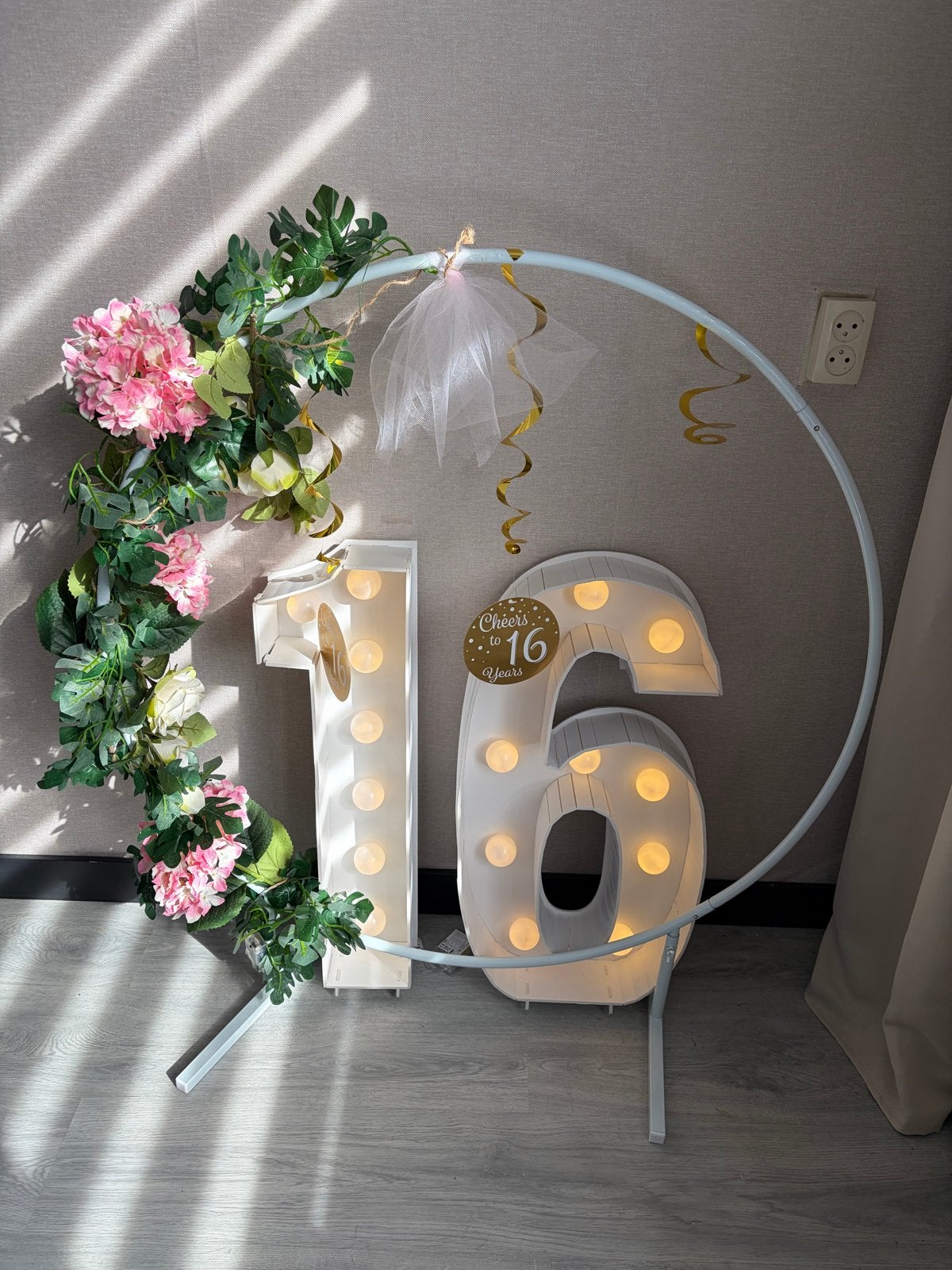 Sweet 16 Versiering verjaardag, Hobby en Vrije tijd, Ophalen of Verzenden, Zo goed als nieuw, Versiering, Verjaardag
