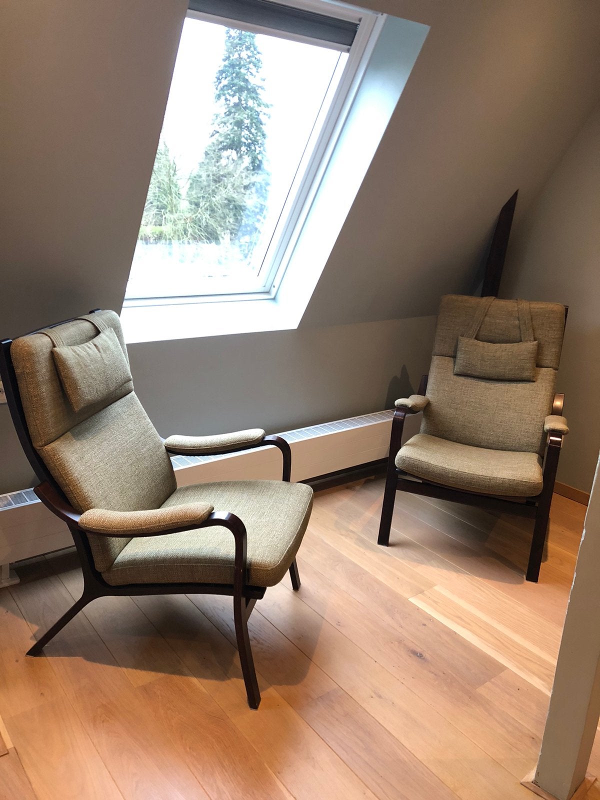 Set van 2 vintage design fauteuils van Skalma. In zgs, Huis en Inrichting, Ophalen, Twee