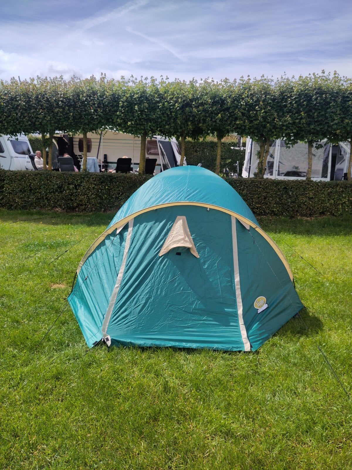 Koepeltent groen 3 persoons, Caravans en Kamperen, Ophalen of Verzenden