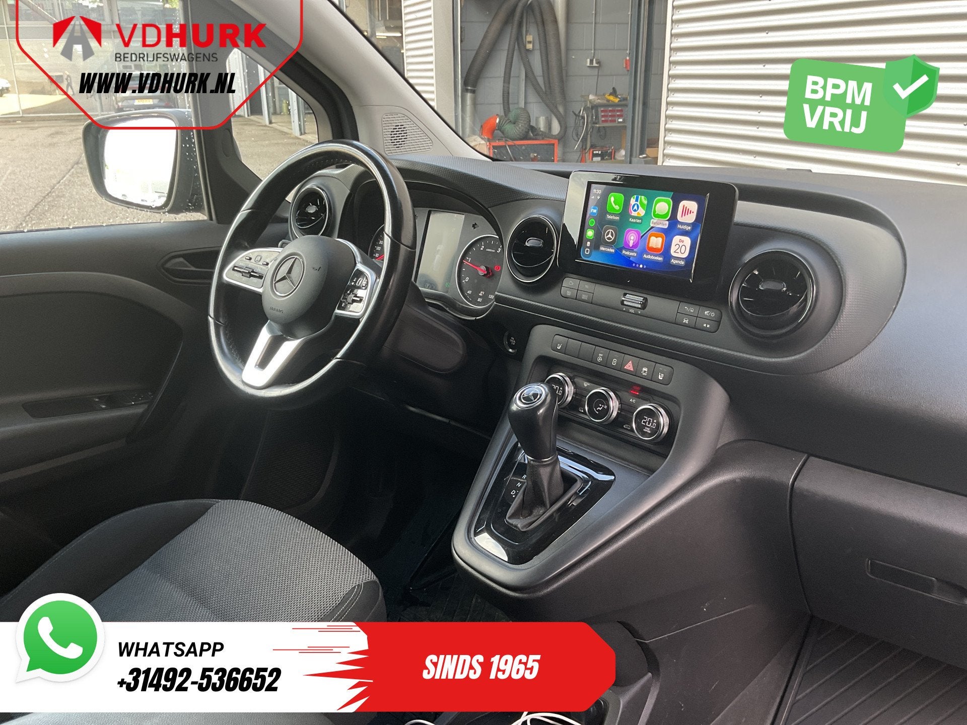 Mercedes-Benz Citan 112 CDI Aut. LED/ Stoelverw/ CarPlay/ Na, Stof, Gebruikt, 4 cilinders, 1618 kg