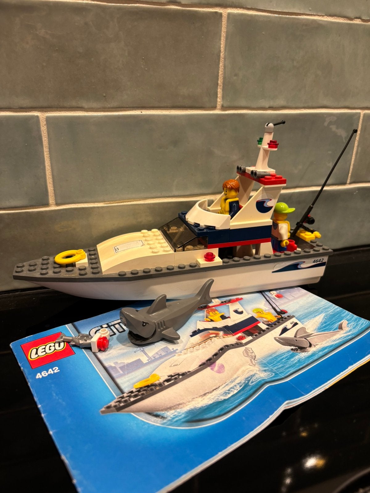 Lego vissersboot 4642, Lego, Ophalen of Verzenden, Complete set, Inclusief instructies