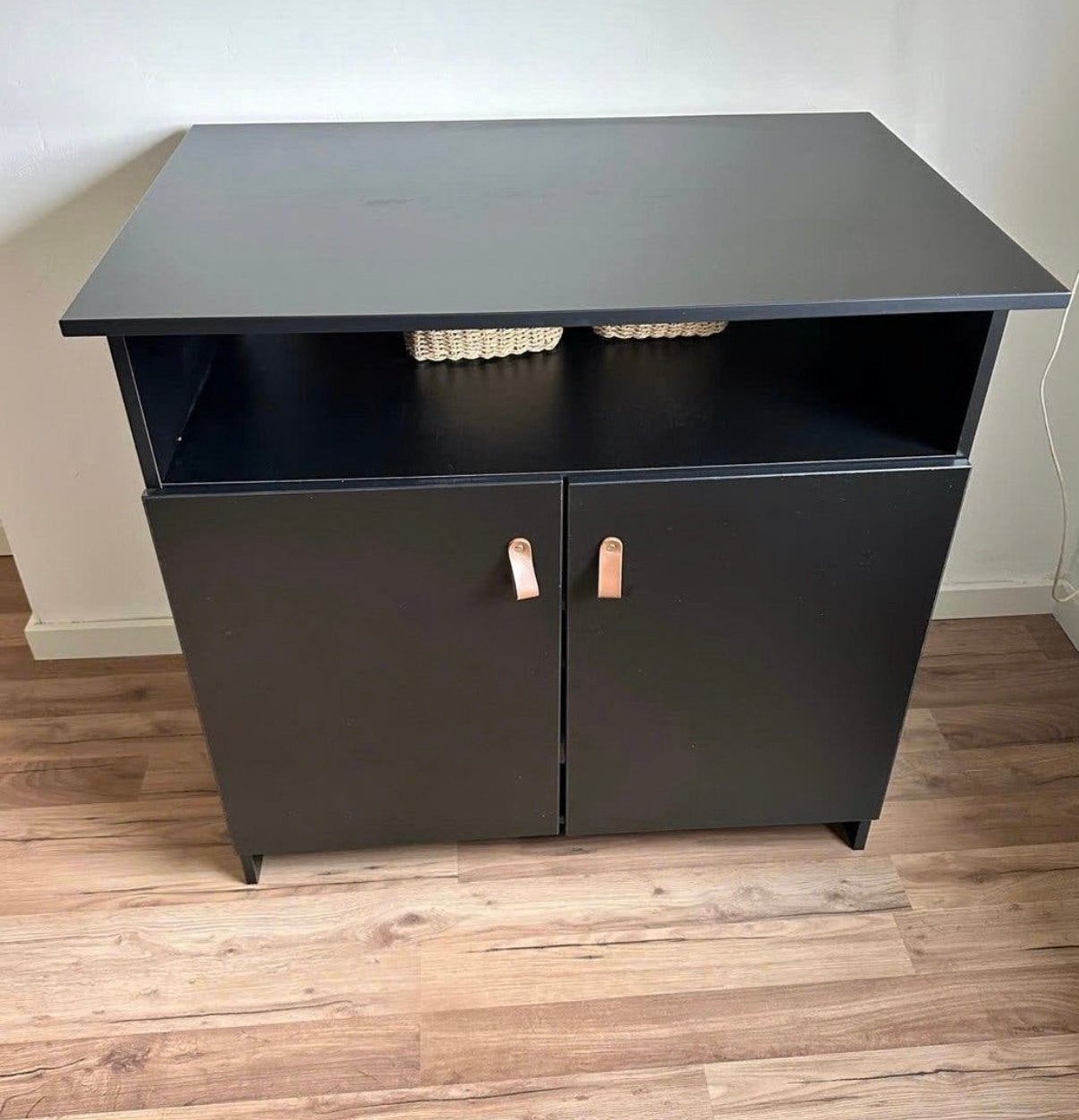 Commode zwart, Kinderen en Baby's, Kinderkamer | Commodes en Kasten, Ophalen, 50 tot 70 cm, Zo goed als nieuw, 75 tot 100 cm
