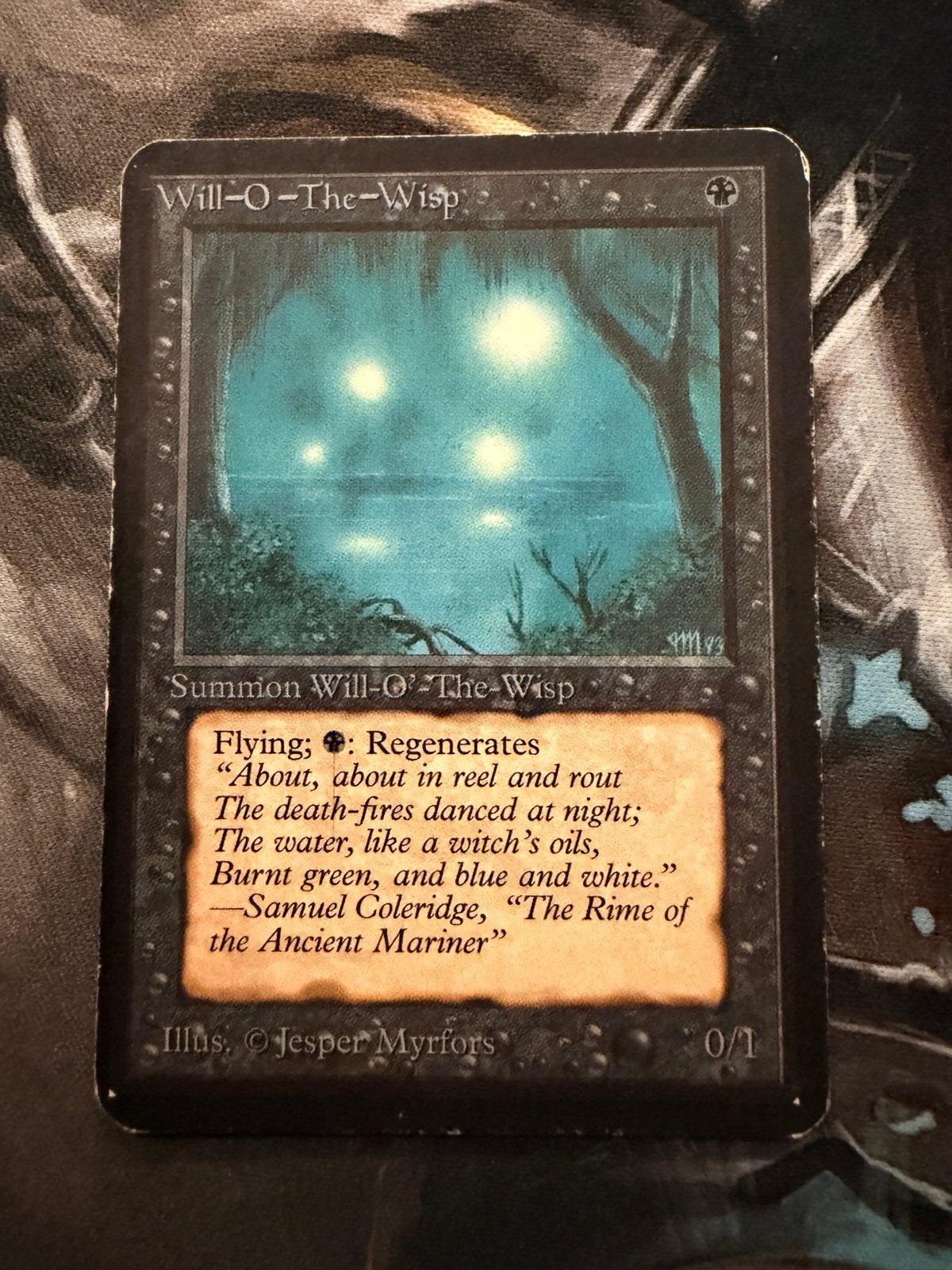 Magic the Gathering: Will-O'-The-Wisp Alpha Rare, Ophalen of Verzenden, Gebruikt, Losse kaart