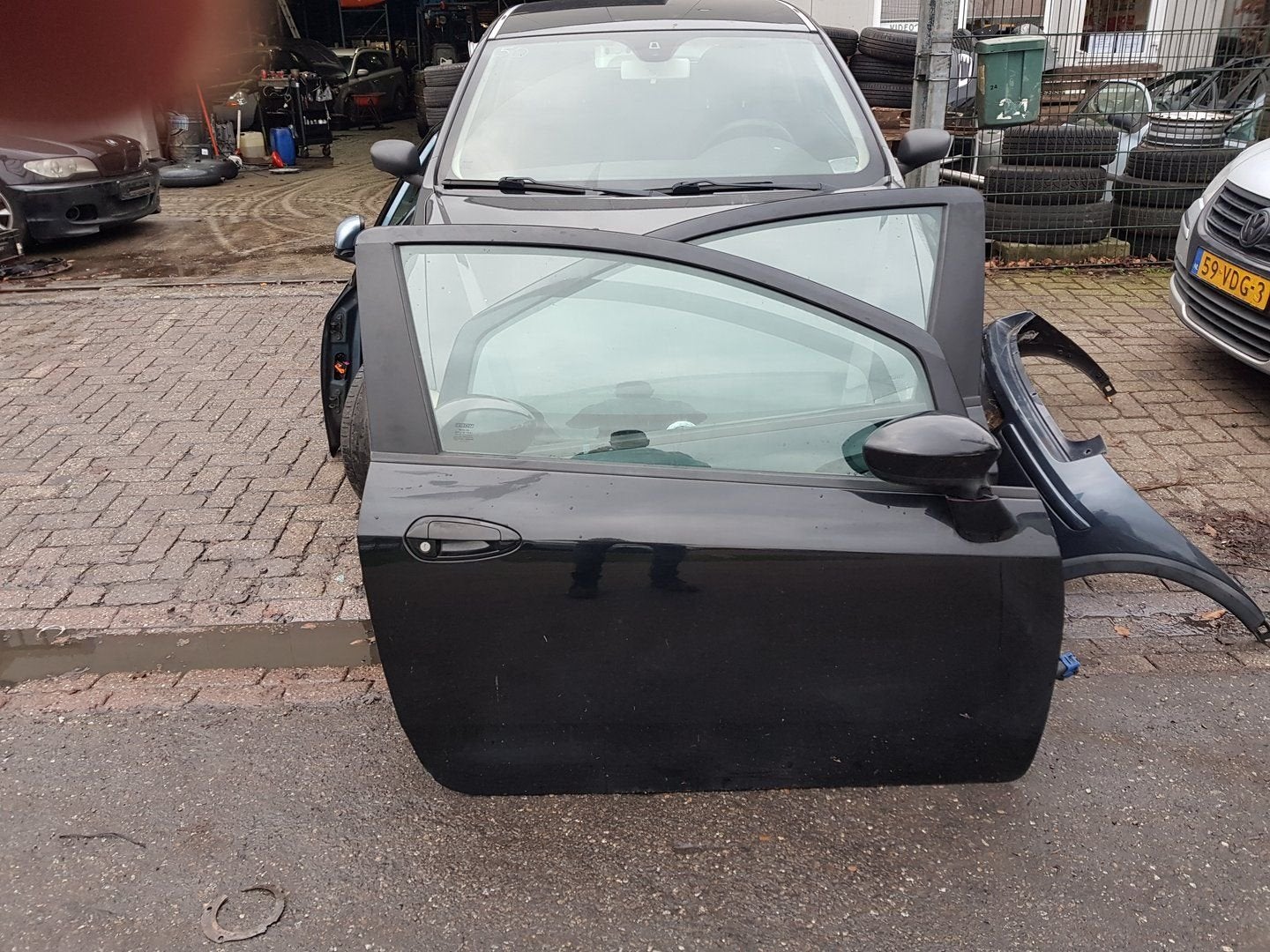 FIAT GRANDE PUNTO PORTIER RECHTS BJ 2006 TOT 2010, Gebruikt, -, Deur, -