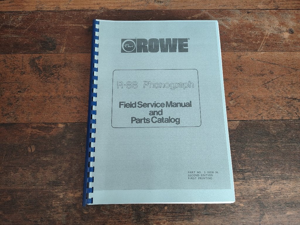Service Manual: Rowe-AMI R88 (1984) jukebox nieuw !, Ophalen of Verzenden, Nieuw, 1950 tot 1960, Seeburg