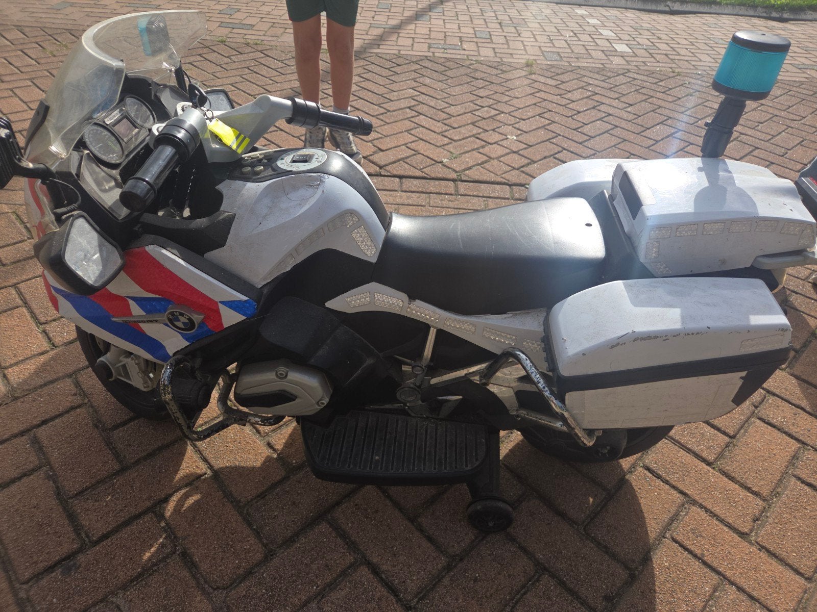 Elektrische Kindermotor BMW Politie Accu, Kinderen en Baby's, Gebruikt