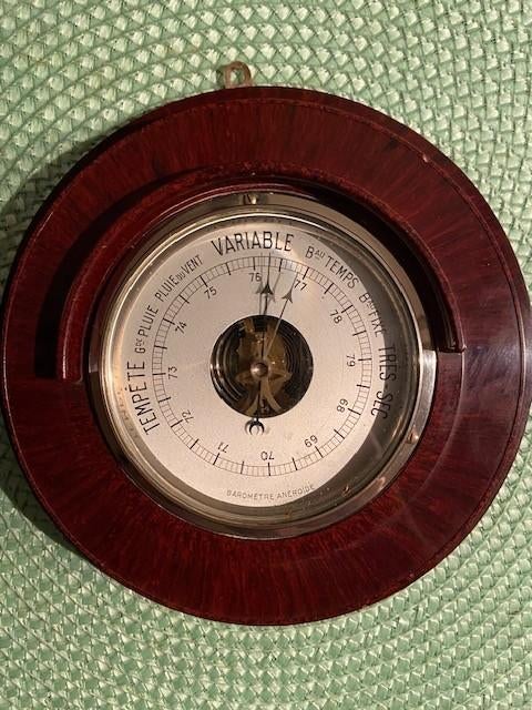 Vintage Retro bakeliete Franse barometer GOP Parijs, Ophalen of Verzenden, Gebruikt, Barometer