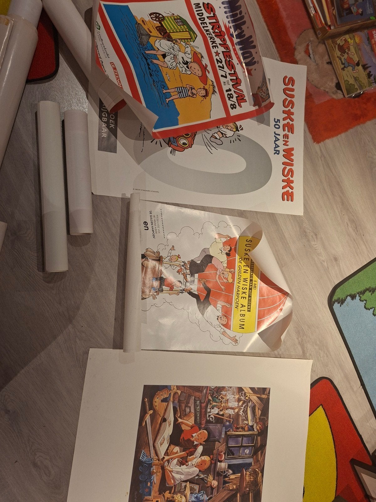 Suske en wiske posters, Verzamelen, Ophalen of Verzenden, Suske en Wiske, Gebruikt, Boek of Spel
