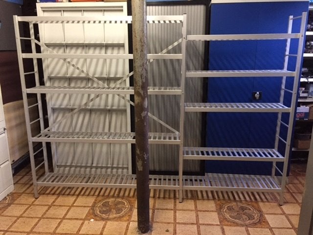 nette aluminium stelling, Ophalen, Gebruikt