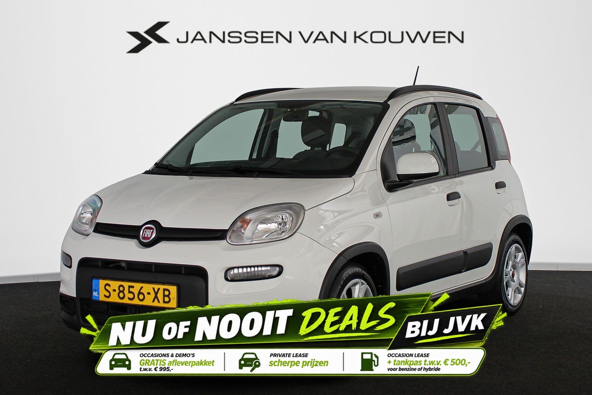 Fiat Panda 1.0 Hybrid City Life NL Auto 5 Zits Airconditioni, Voorwielaandrijving, Stof, Panda, Wit