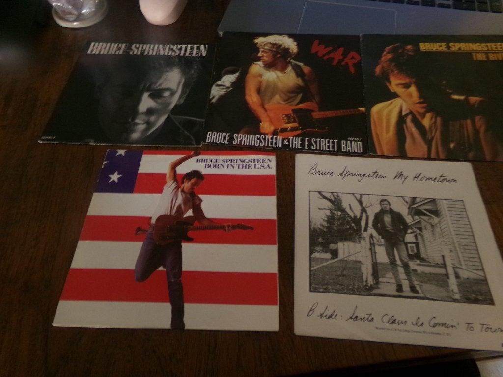 Verzameling van 5 Singles- Bruce Springsteen - Bron USA, Ophalen of Verzenden, Gebruikt, Pop