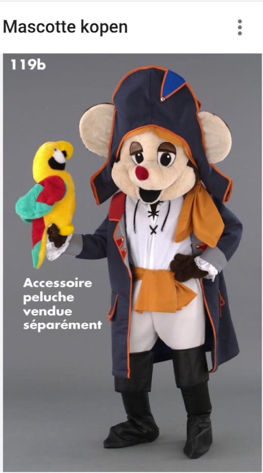 Super mooie mascotte te koop, Ophalen of Verzenden, Nieuw, Overige typen