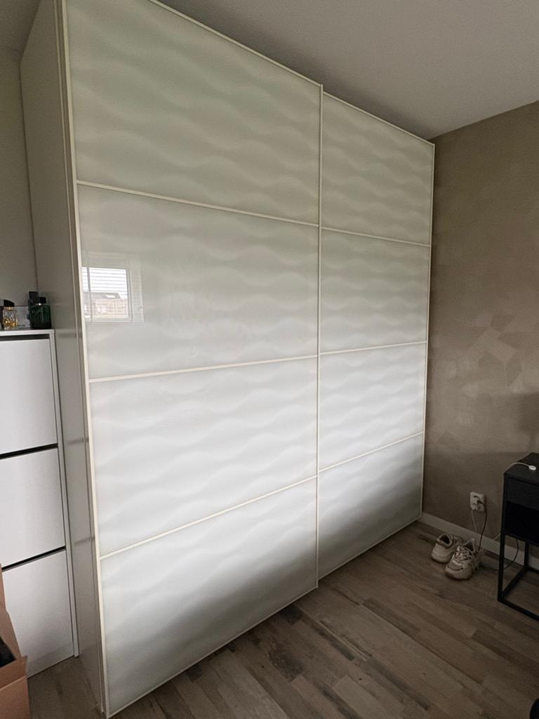 IKEA Pax kledingkast met hang- en leggedeelte (200x66x236cm), Ophalen, Met plank(en), Gebruikt, 200 cm of meer