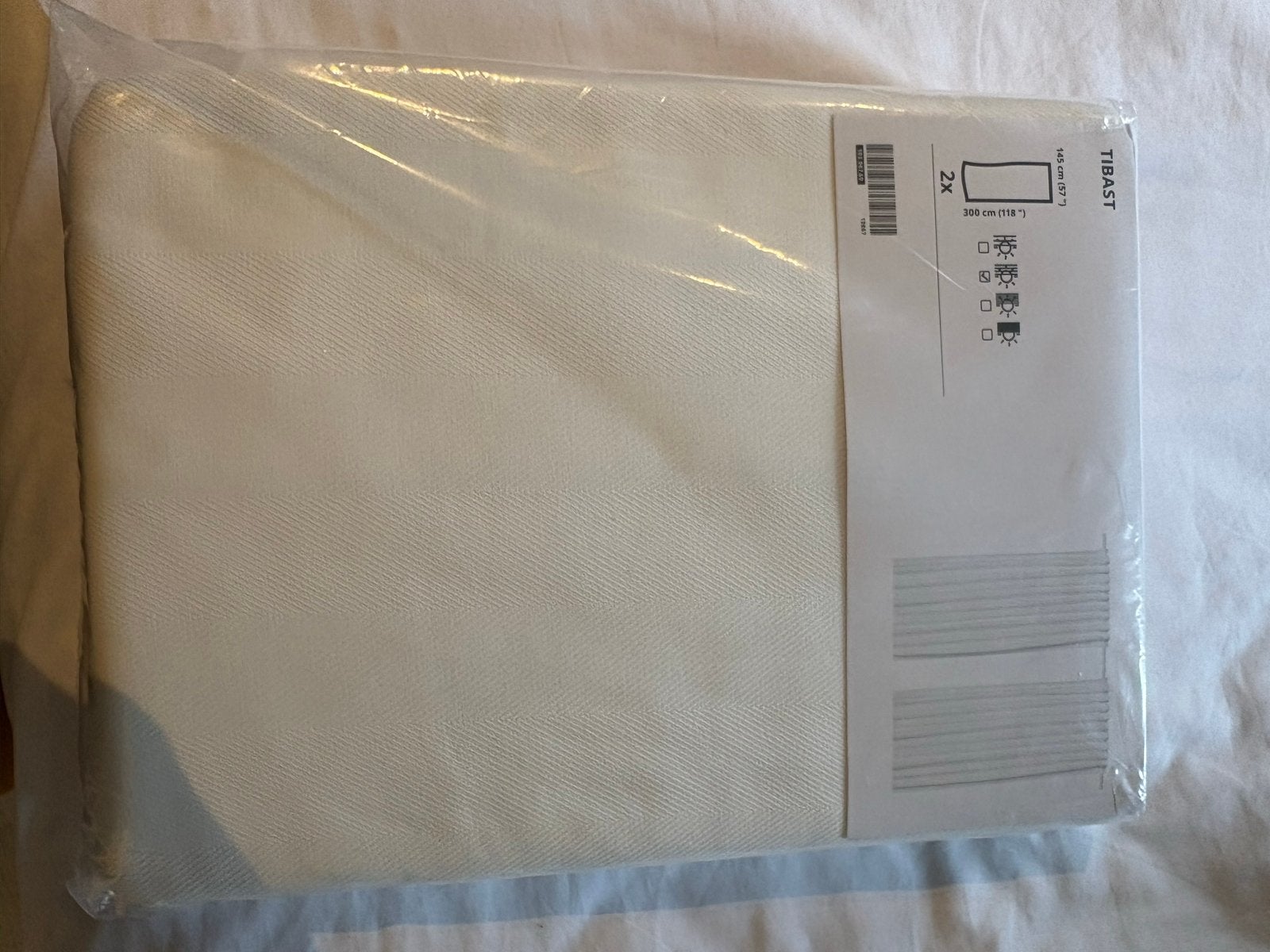 IKEA TIBBAST Gordijnen - Nieuw in verpakking, Nieuw, Ophalen of Verzenden, Lichtdoorlatend, Gordijn