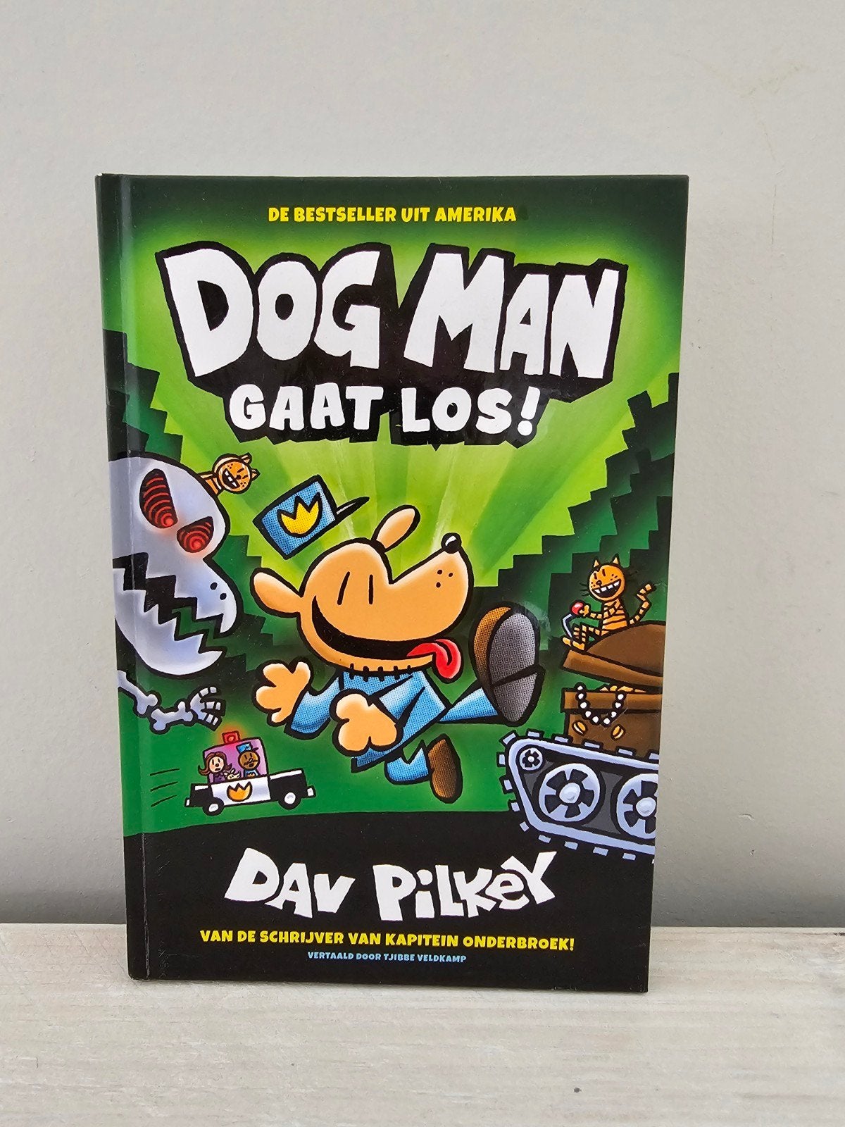Dav Pilkey - Dog Man gaat los!, Fictie algemeen, Ophalen of Verzenden, Zo goed als nieuw, Dav Pilkey