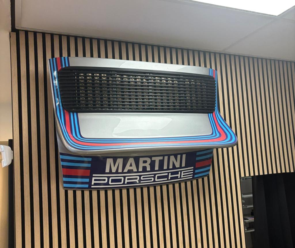 Super gave decoratie, 1x Porsche achterklep in racetrim, Ophalen