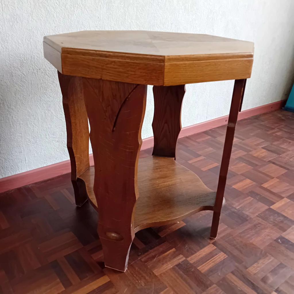 Vintage bijzettafel, Huis en Inrichting, Tafels | Bijzettafels, Ophalen, Rechthoekig, Minder dan 55 cm