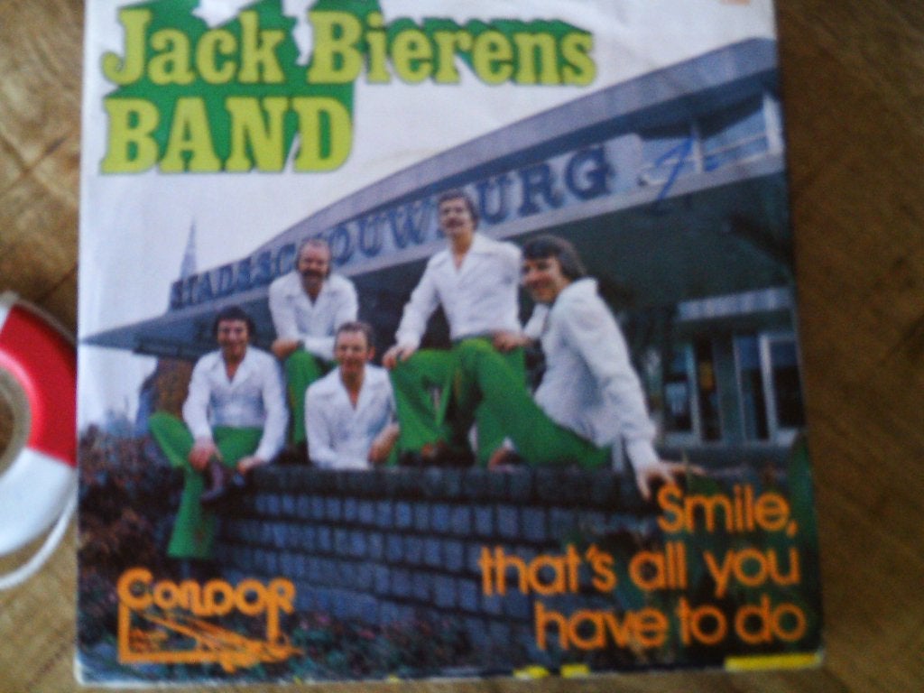 jack bierens band - smile, that's all you have to do 19jul, Boxset, 7 inch, Ophalen of Verzenden, Zo goed als nieuw