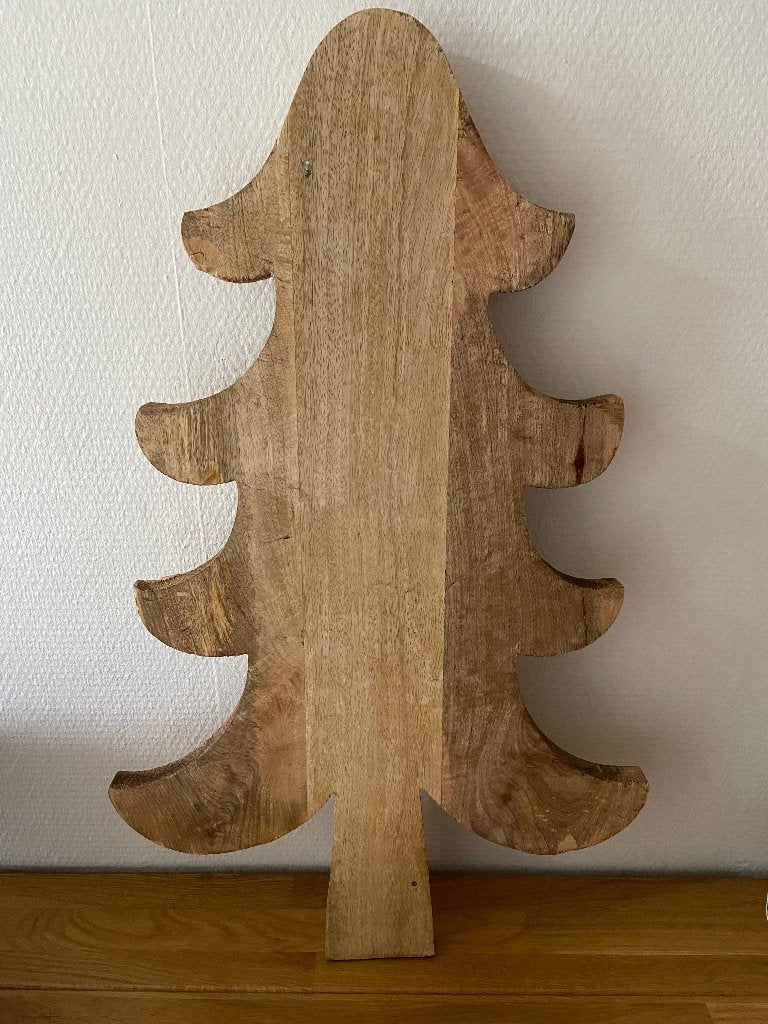 kerst houten borrel plank met ophang haak kerstboom, Ophalen of Verzenden, Nieuw