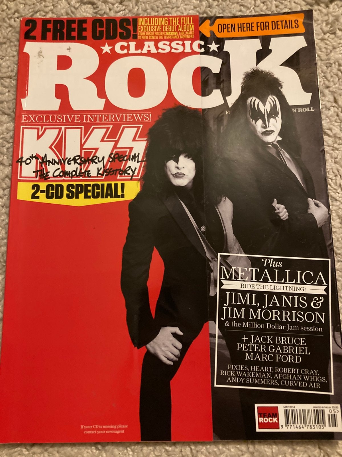 CLASSIC ROCK MAGAZINE Jack Bruce KISS Metallica PIXIES, Boeken, Tijdschriften en Kranten, Ophalen of Verzenden, Zo goed als nieuw