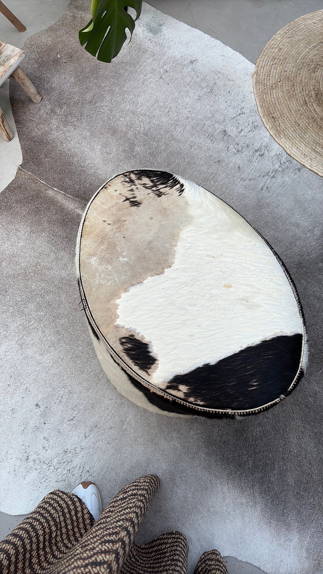 Ikea koeien poef, Ophalen, Gebruikt, Rond, Minder dan 50 cm