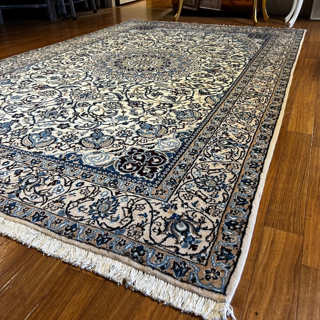 perzisch tapijt nain met zijde 255 x 155 cm - Gratis bezorgd