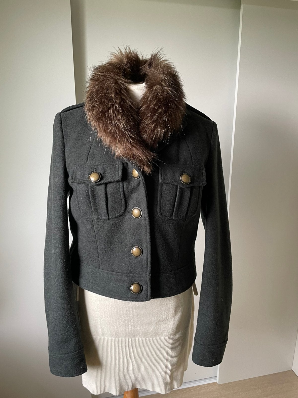 Vintage donkergroen mantel jas blazer Bon A Parte zie tekst, Kleding | Dames, Ophalen of Verzenden, Zo goed als nieuw, Maat 38/40 (M)