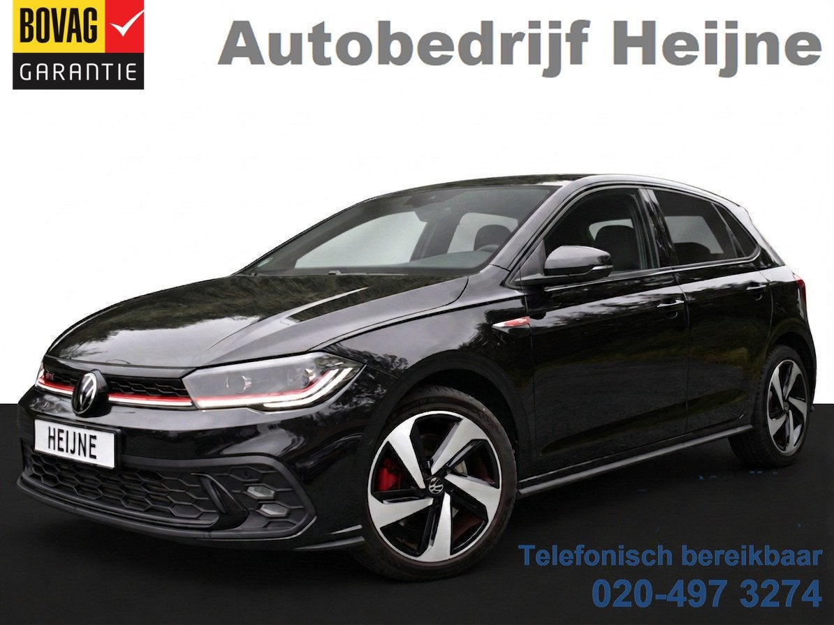 Volkswagen Polo GTI 2.0 TSI 210PK DSG SPORT VIRTUAL/LED/CARP, Auto's, 15 km/l, Gebruikt, 4 cilinders, Zwart