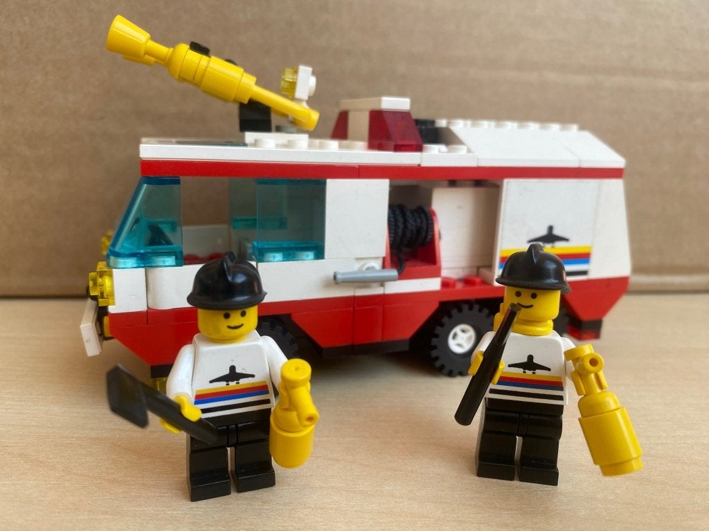 LEGO 6440 - Airport Brandweerwagen (Vintage 1991) - Werkend!, Ophalen, Compleet, Lego, Complete set