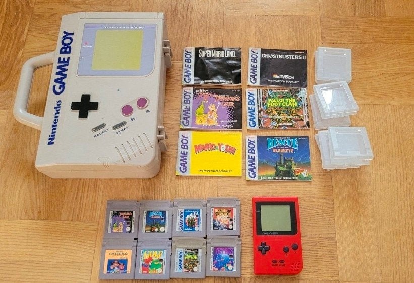 Nintendo Game Boy Pocket Rood met 8 Spellen en Koffer, Ophalen of Verzenden