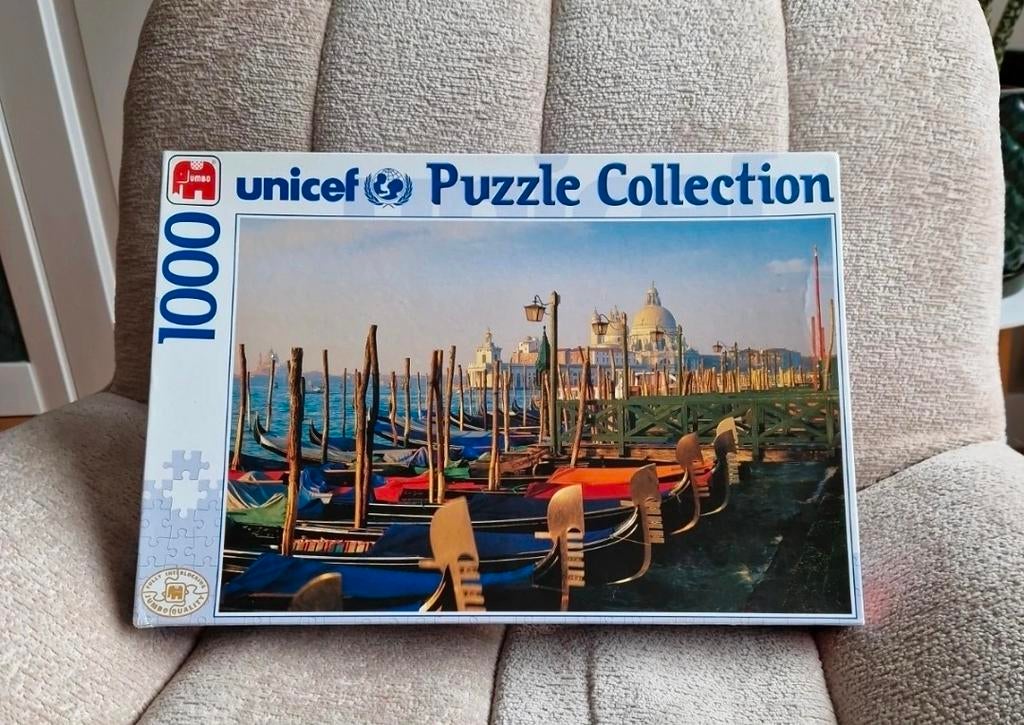 Unicef Puzzel Collectie - Venetië 1000 stukjes, Hobby en Vrije tijd, Denksport en Puzzels, Ophalen of Verzenden, 500 t/m 1500 stukjes