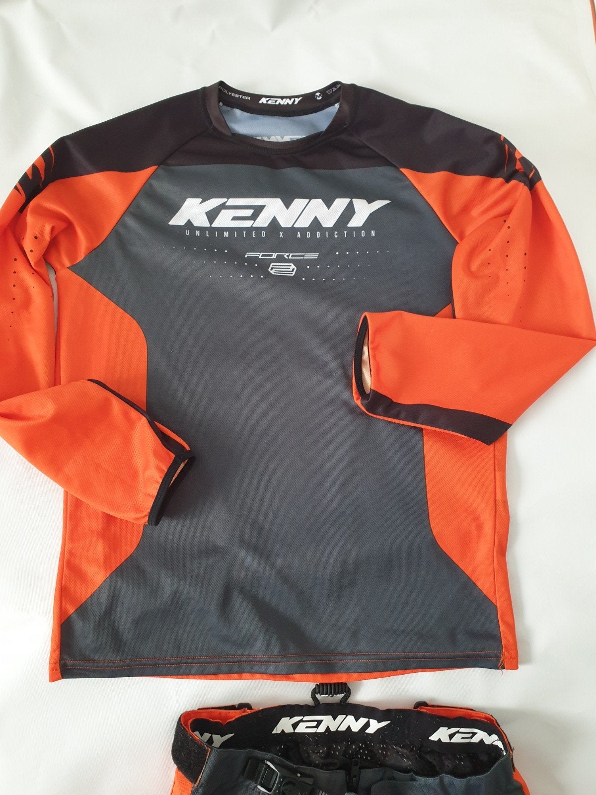 Kenny Motorcrosskleding Set - Oranje/Zwart maat M/30, Motoren, Motorcrosskleding, Heren, Ophalen of Verzenden, Kenny