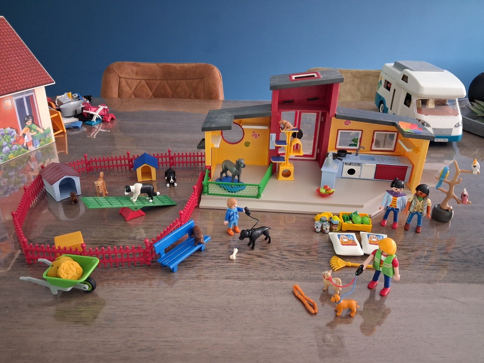 Playmobil Hondenpension met veel accessoires, Gebruikt, Gebouw, Complete set, Ophalen of Verzenden