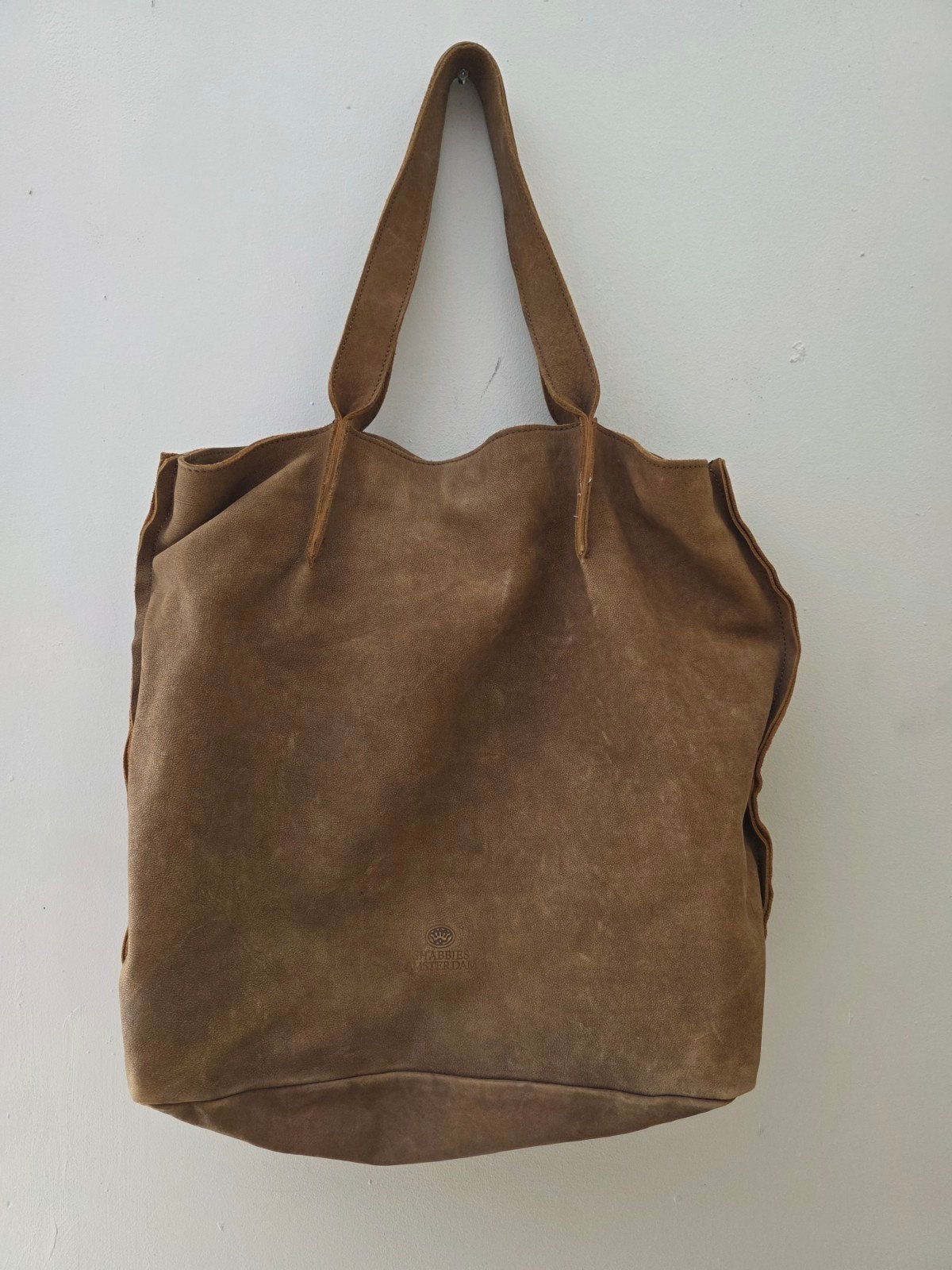 Shabbies Amsterdam suède shopper - Bruin, Ophalen of Verzenden, Gebruikt, Bruin, Shopper