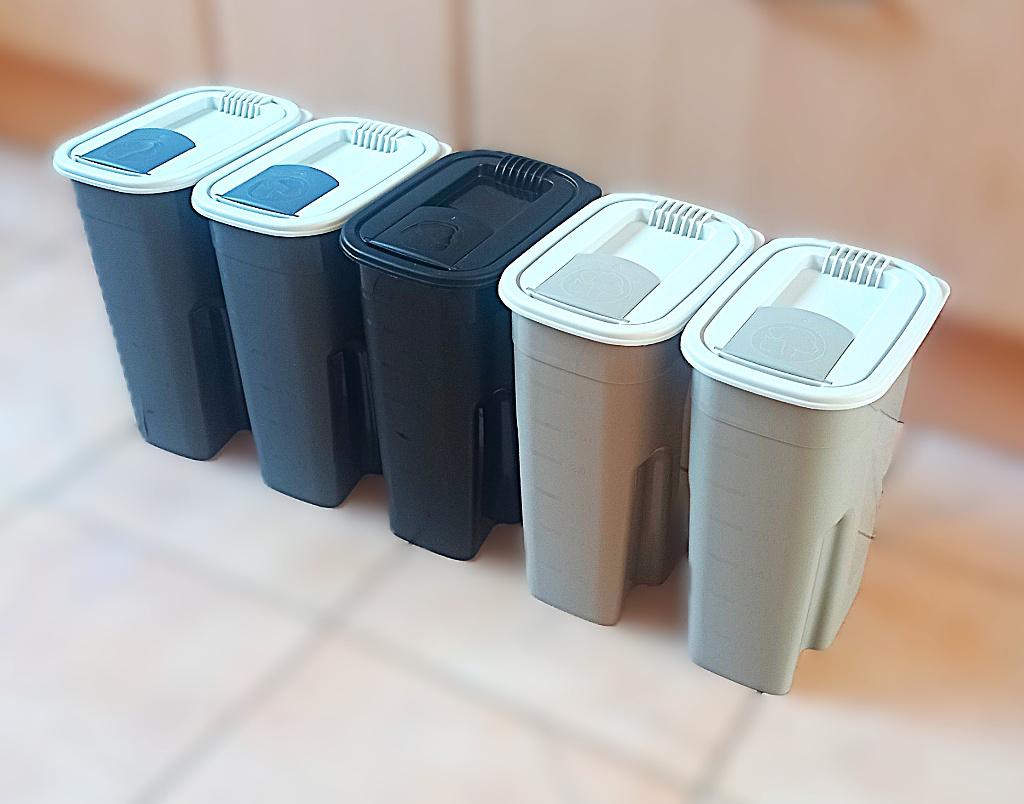 5x Rhoto MyPet voercontainer 4,1 liter - 19,5x13,6x27 cm, Ophalen of Verzenden