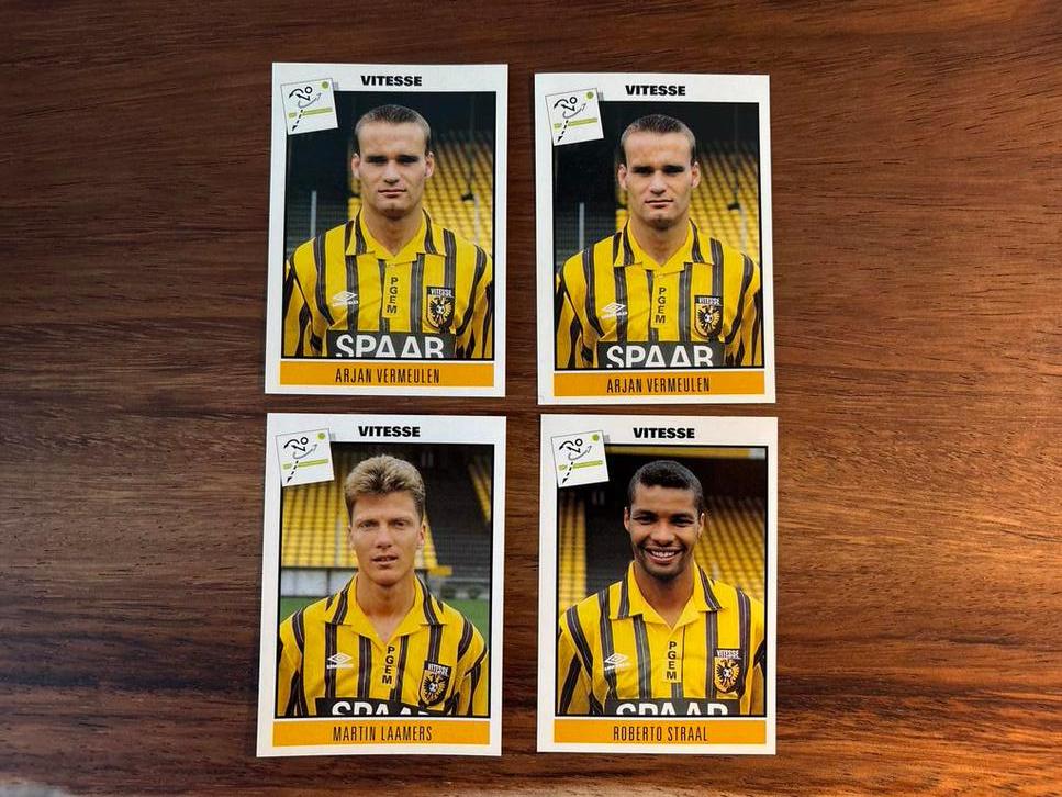 Vitesse Spelerskaarten Panini Voetbal '94, Ophalen of Verzenden, Zo goed als nieuw, Stickers en Plaatjes