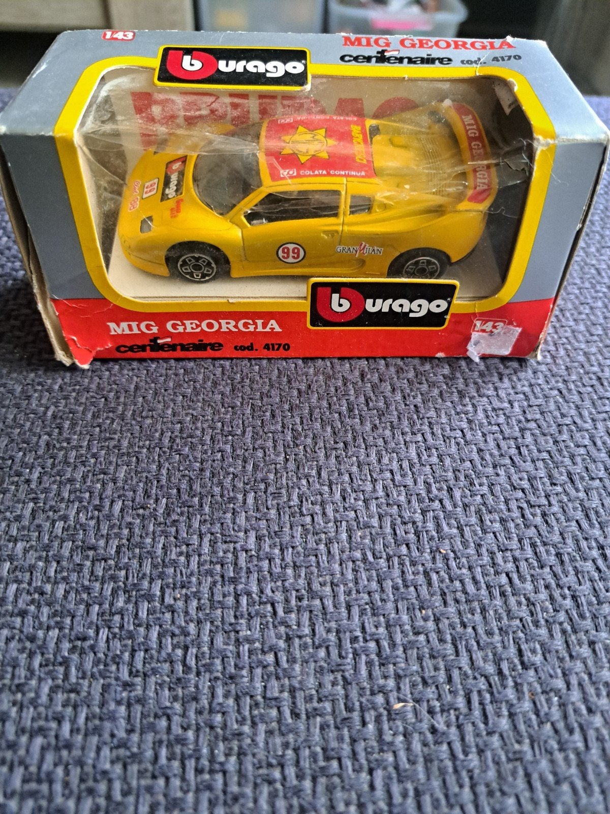 burago model mig georgia rally, Hobby en Vrije tijd, Overige merken, Gebruikt, Auto, Ophalen of Verzenden