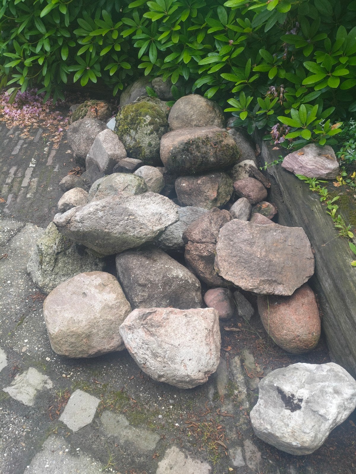 Partij veldkeien., Tuin en Terras, Grind, Keien en Split, Ophalen
