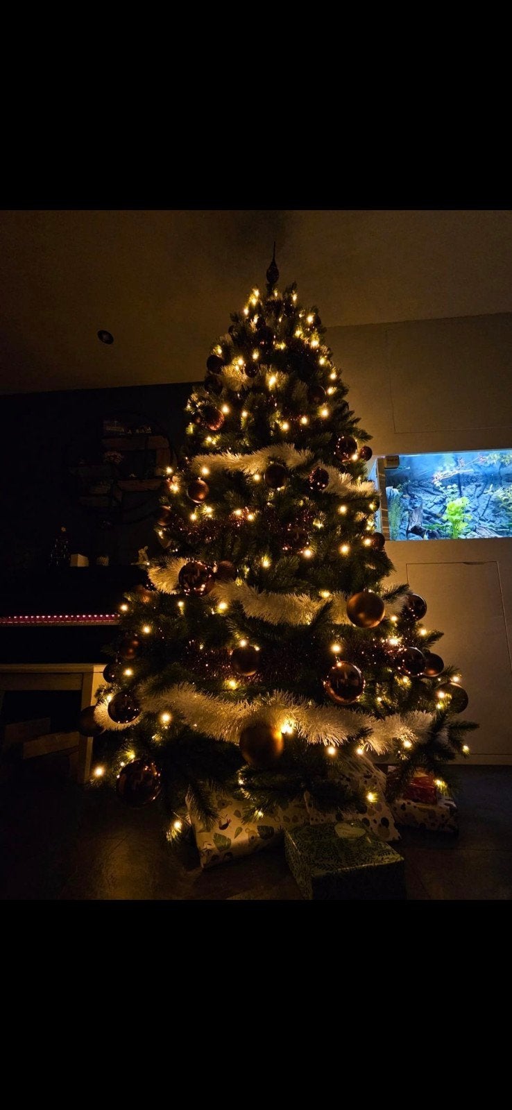 Super mooie kerstboom met lampjes, Ophalen