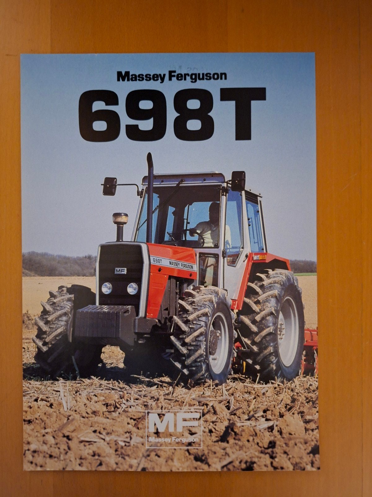 Folder Massey Ferguson MF 698T, Boeken, Ophalen of Verzenden, Gelezen, Tractor en Landbouw