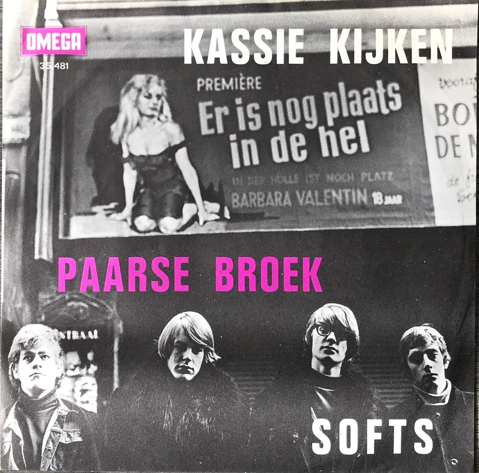 SOFTS - Kassie kijken/Paarse broek (NL’66) ZEER ZELDZAAM, Verzenden, 7 inch