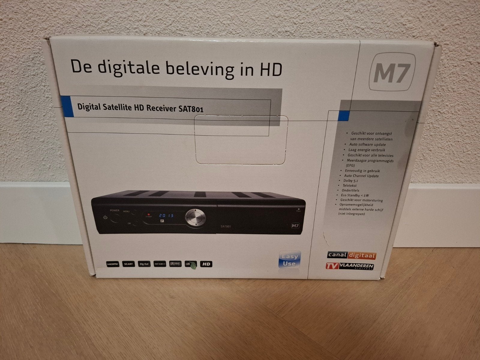 M7 SAT801 Canal Digitaal HD Ontvanger, Audio, Tv en Foto, Ophalen of Verzenden, Zo goed als nieuw, (Schotel)antenne, Overige merken