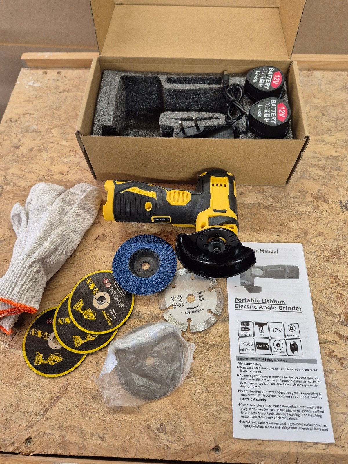 Draagbare Lithium Elektrische Haakse Slijper 12V, Ophalen of Verzenden, Nieuw
